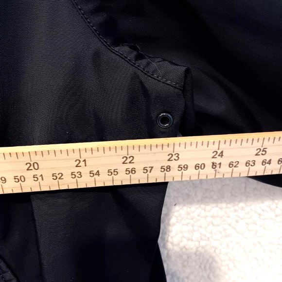 Liz Claiborne Full Zip Jacket Womens XL Black with 2 Snap Stripe Collar - Picture 6 of 9